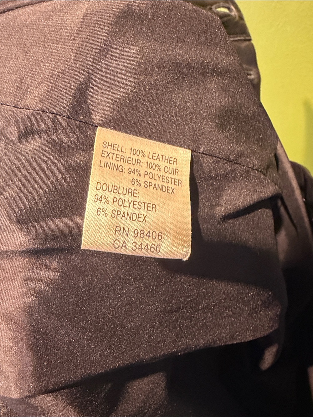 Vintage Theory Men's Black Leather Straight-Leg Pants - Picture 7 of 8